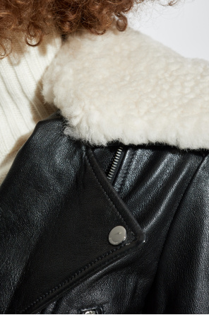 Sportmax Chaqueta de cuero ‘Toscana’