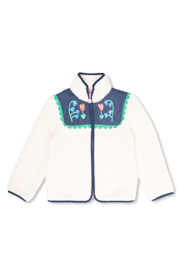 Stella McCartney Kids Fleece jacket with floral motif