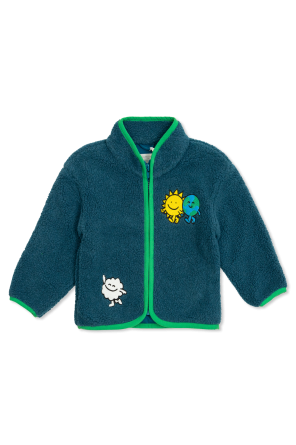 Fleece with embroidery