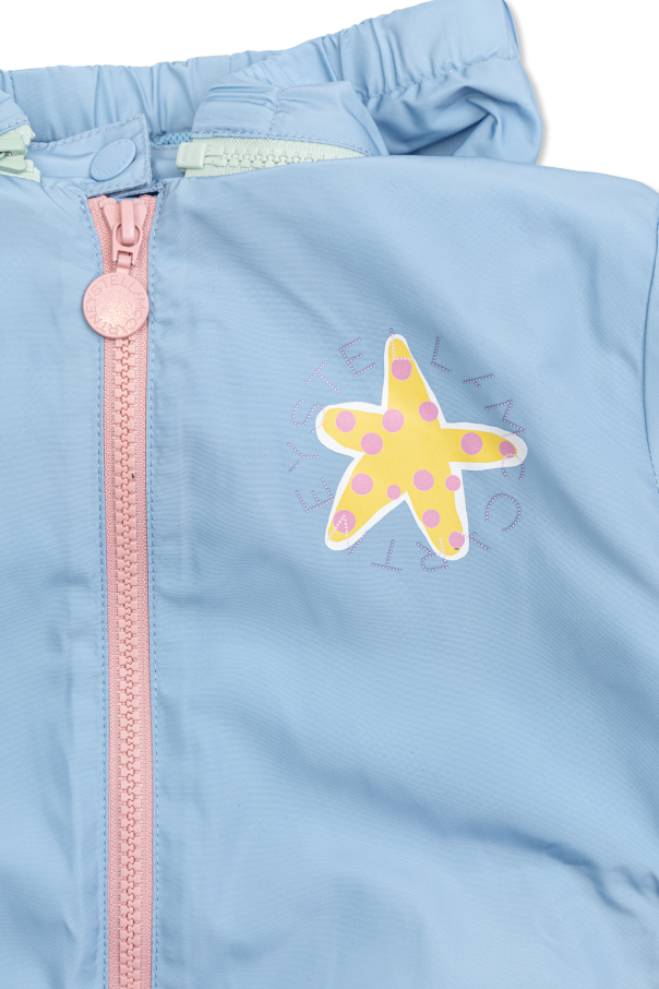 Stella McCartney Kids Chaqueta ligera con capucha desmontable