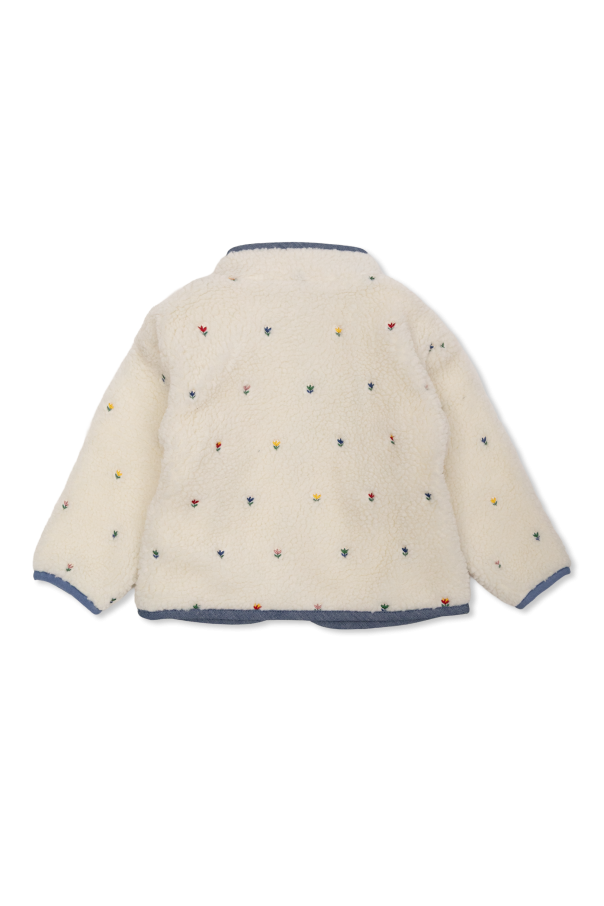 Stella McCartney Kids Sudadera polar con motivo floral