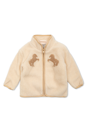 Fleece with horse motif