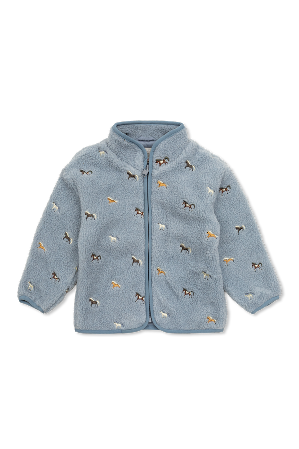 Fleece with colorful embroidery od Stella McCartney Kids