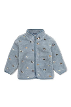 Fleece with colorful embroidery