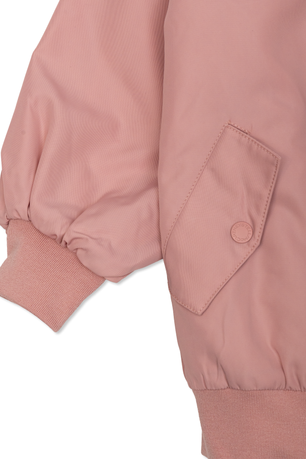 Stella McCartney Kids Casaco com gola de pelo