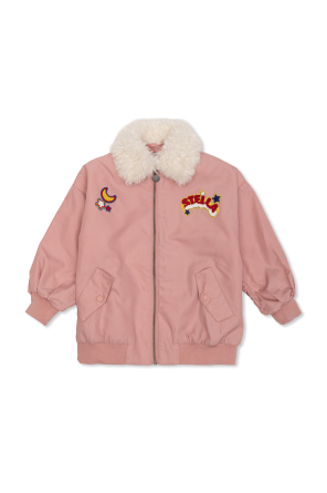 Chaqueta con cuello de pelo