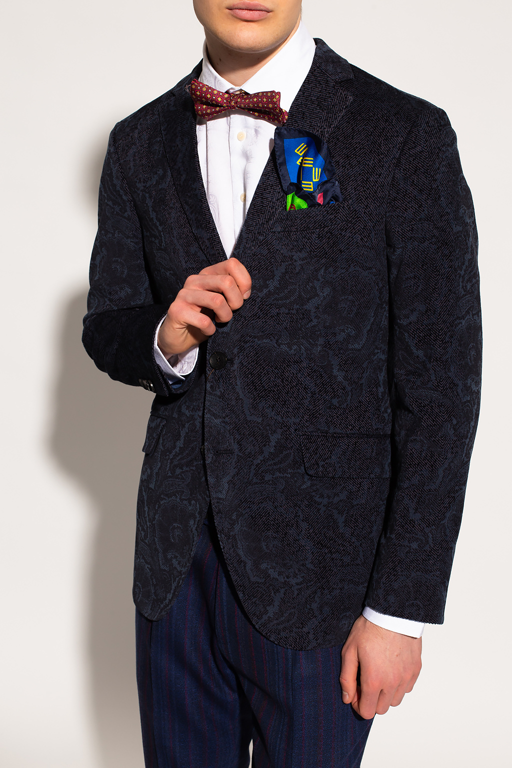 Etro Velvet blazer with notch lapels