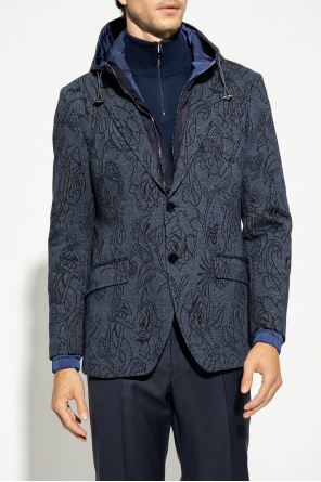 Etro Two-layered blazer with hood