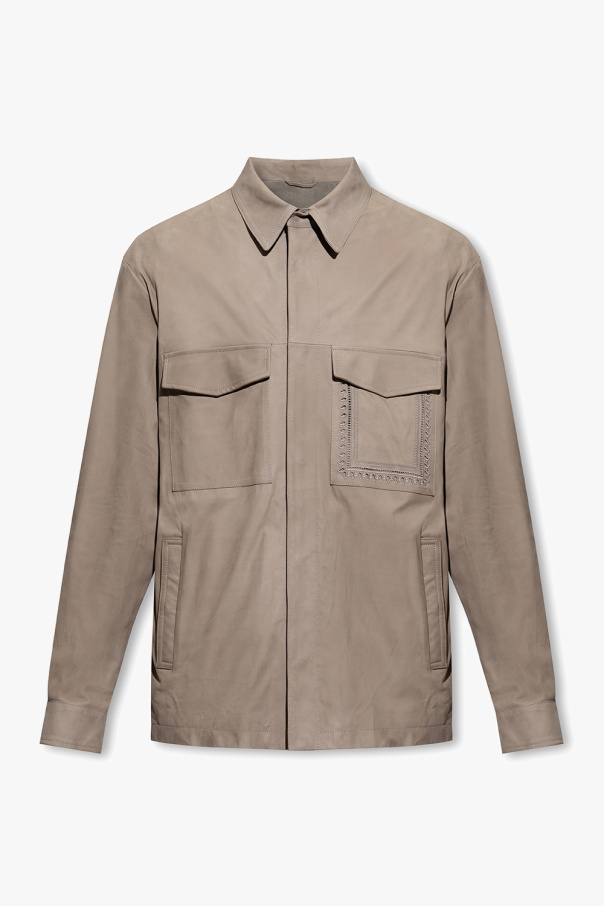 Etro Leather Tunic jacket