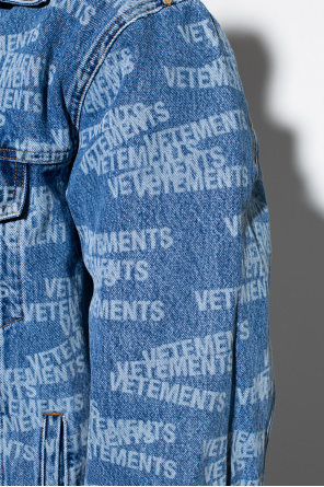 VETEMENTS Denim jacket with logo