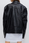 VETEMENTS BLACK Leather biker jacket