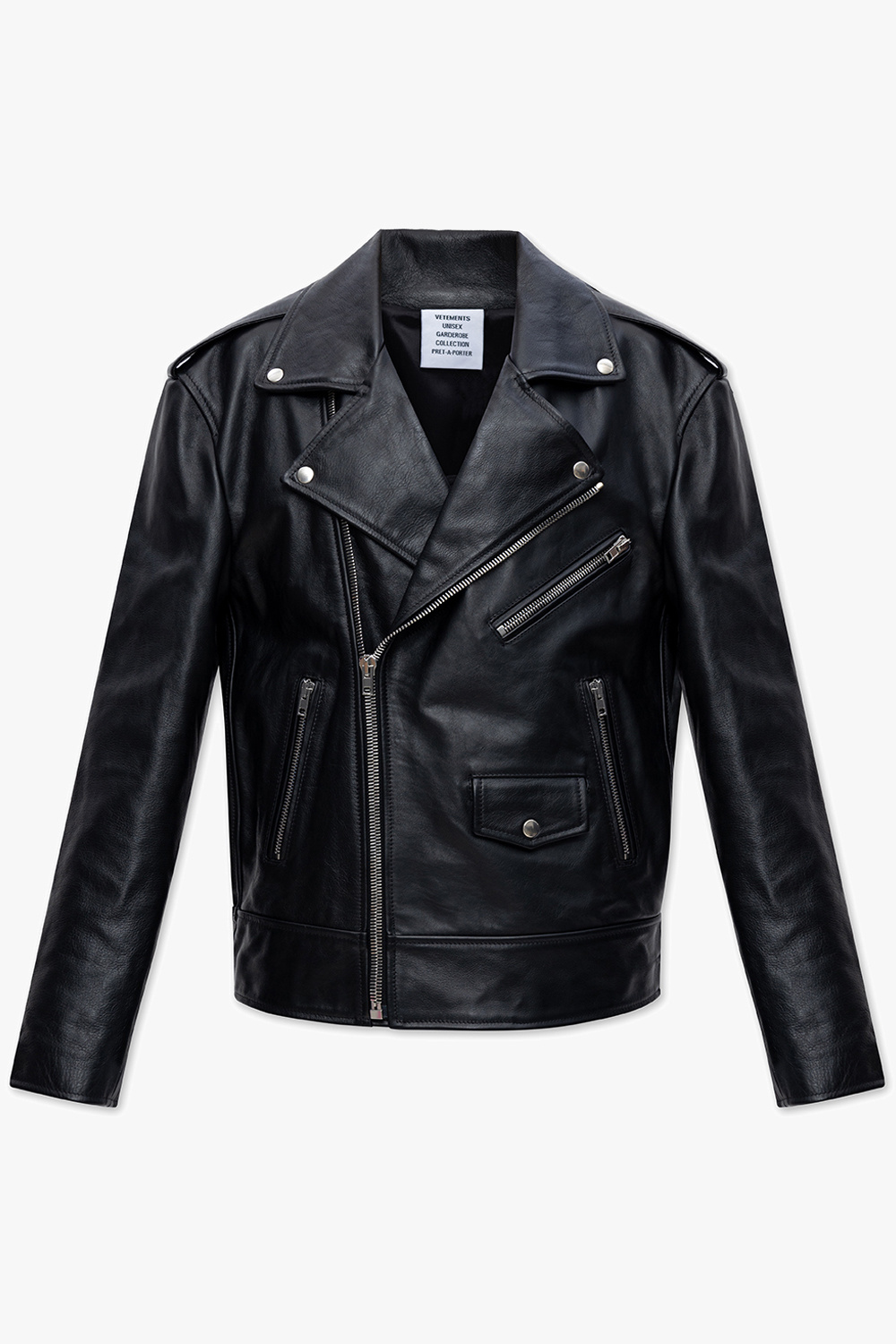 VETEMENTS Leather biker jacket