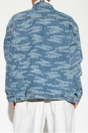 VETEMENTS Denim jacket Champion with logo