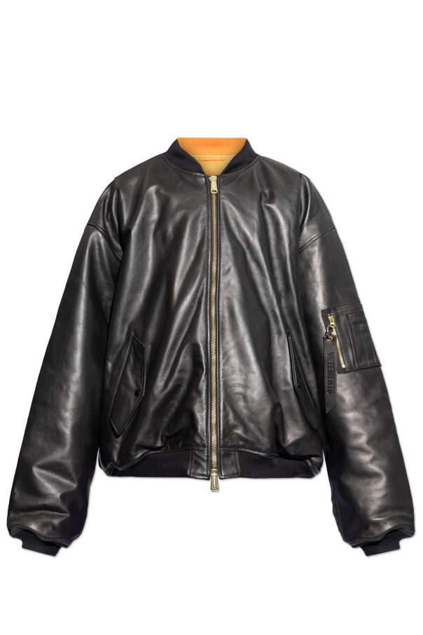 VETEMENTS Leather jacket type bomber