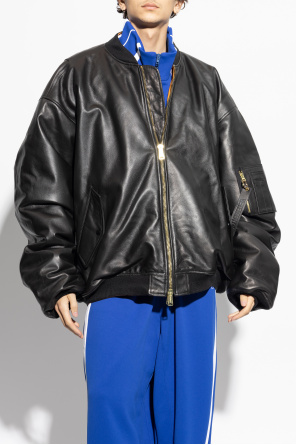 VETEMENTS Leather jacket type bomber