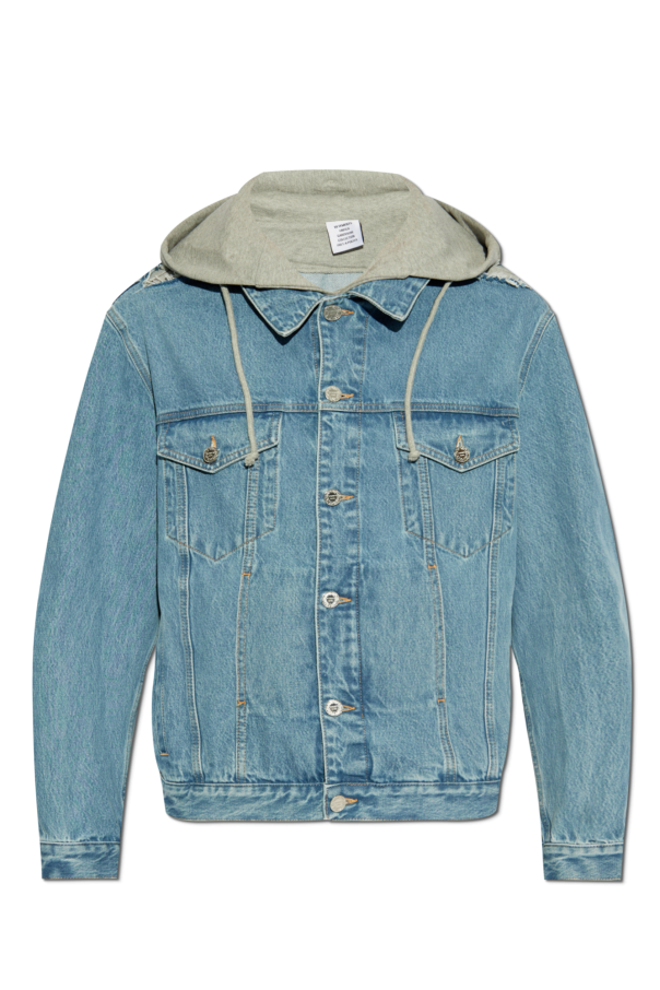 Denim jacket with hood od VETEMENTS