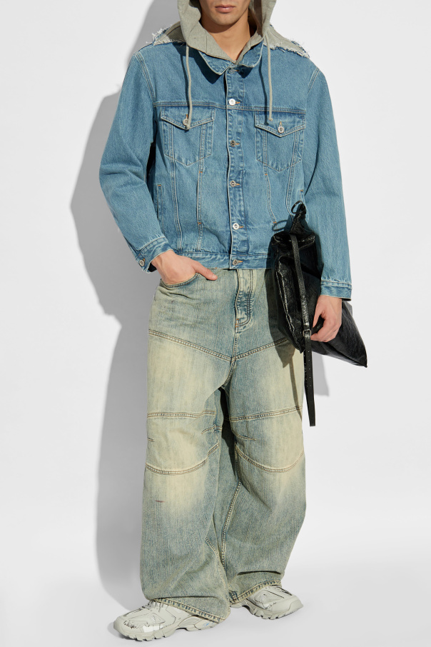 VETEMENTS Chaqueta vaquera con capucha