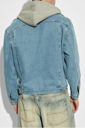 VETEMENTS Chaqueta vaquera con capucha