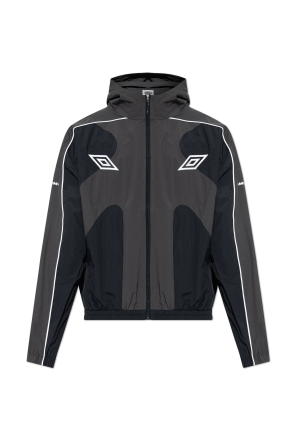 Nylon jacket with embroidered logo