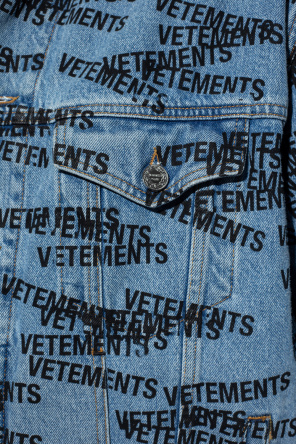 VETEMENTS Denim jacket with logo