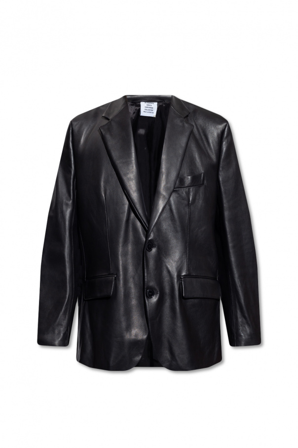 VETEMENTS Leather blazer