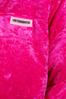 VETEMENTS PINK Velour down jacket