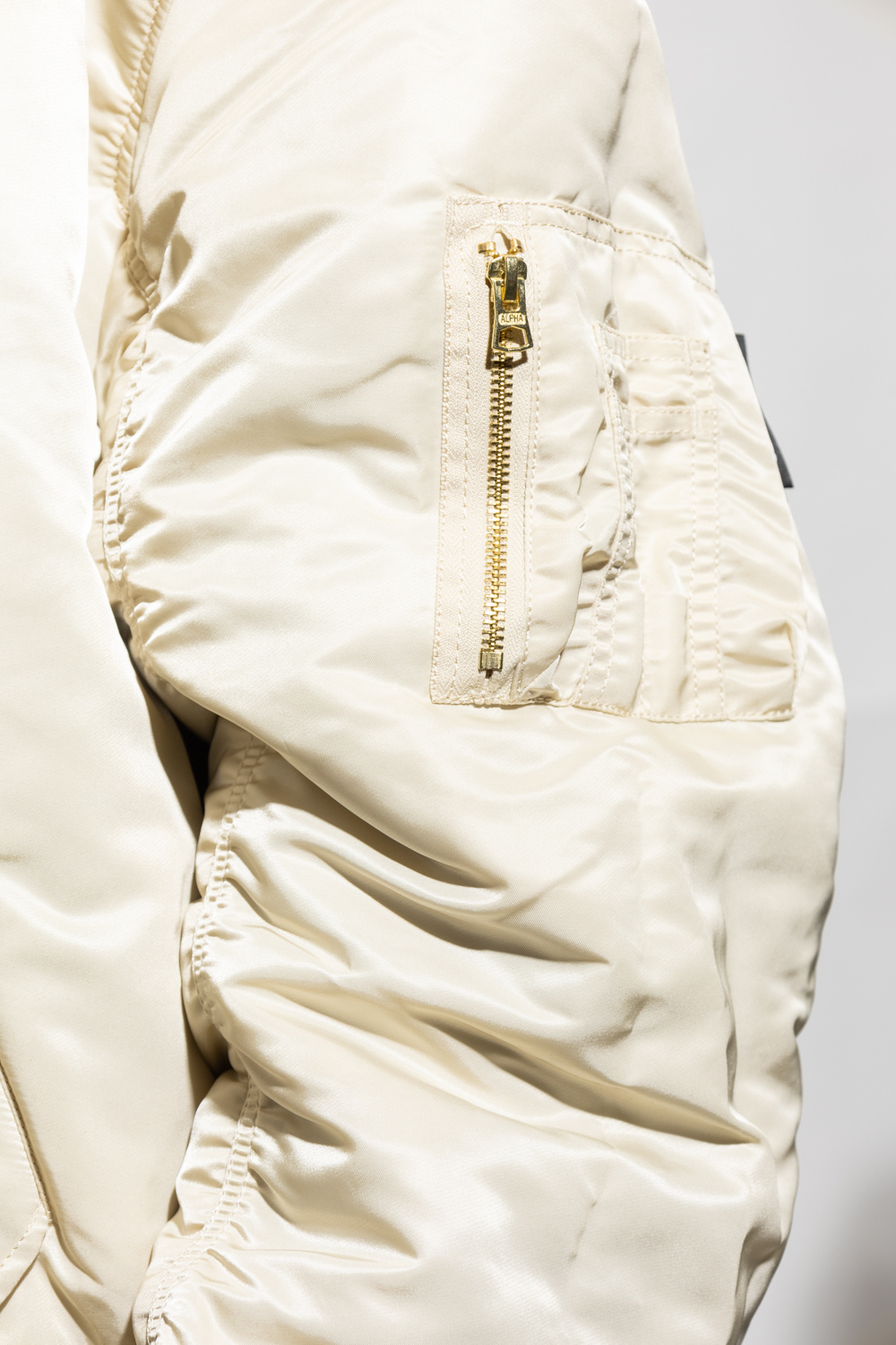Louis Vuitton Reversible Pinstripe Nylon Hooded Jacket White. Size 34