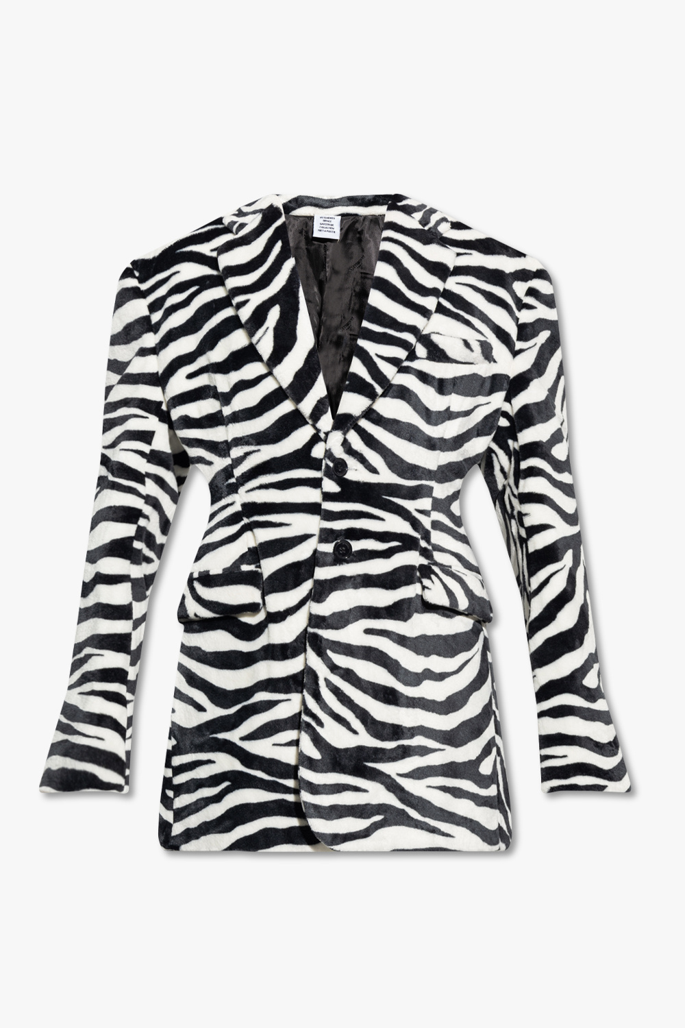 VETEMENTS Blazer with animal motif