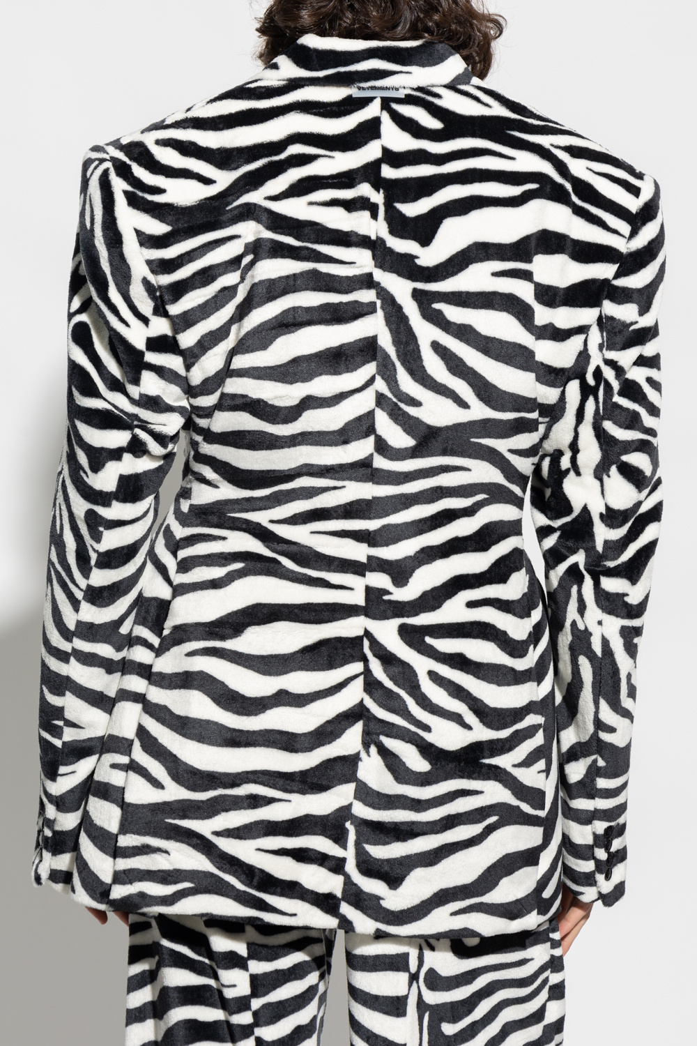 VETEMENTS Blazer with animal motif