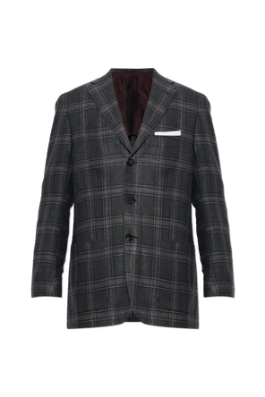 Check-pattern blazer