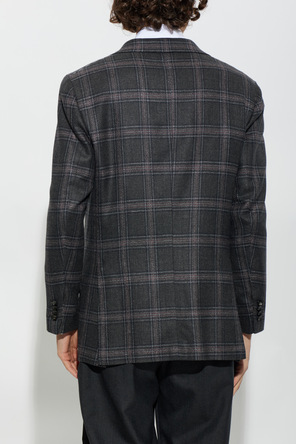 Kiton Chaqueta con estampado de cuadros