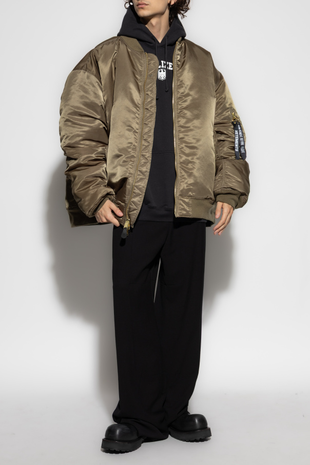 VETEMENTS Oversized reversible "bomber" jacket