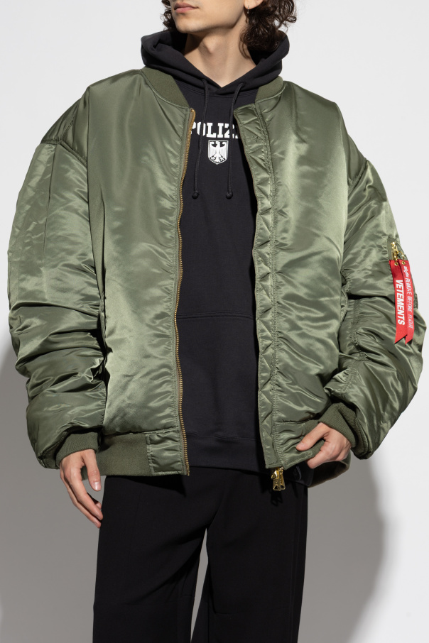 VETEMENTS Oversized reversible "bomber" jacket