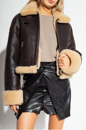 Ami Alexandre Mattiussi Shearling jacket with pockets