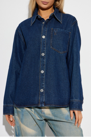 Ami Alexandre Mattiussi Denim shirt with logo