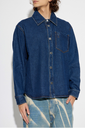 Ami Alexandre Mattiussi Denim shirt with logo