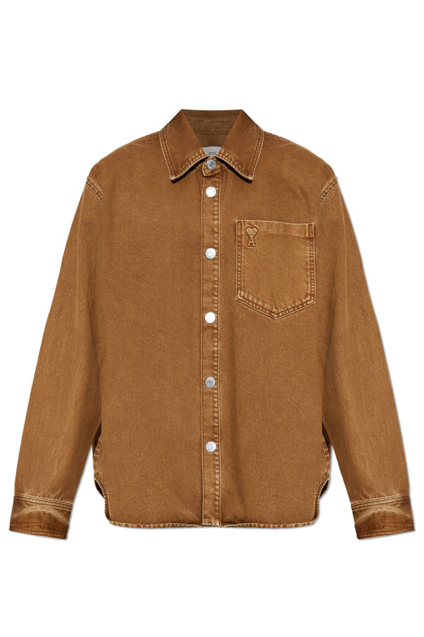 Denim jacket with logo, zdjęcie 1 Denim jacket with logo od Ami Alexandre Mattiussi