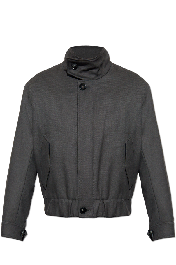 Wool jacket with stand-up collar od Ami Alexandre Mattiussi