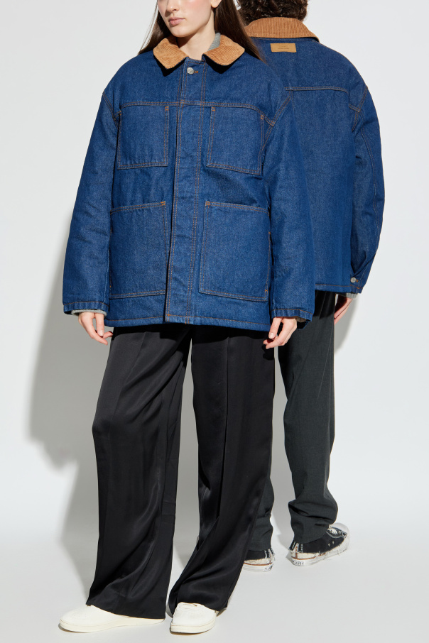 Ami Alexandre Mattiussi Insulated jacket with corduroy collar