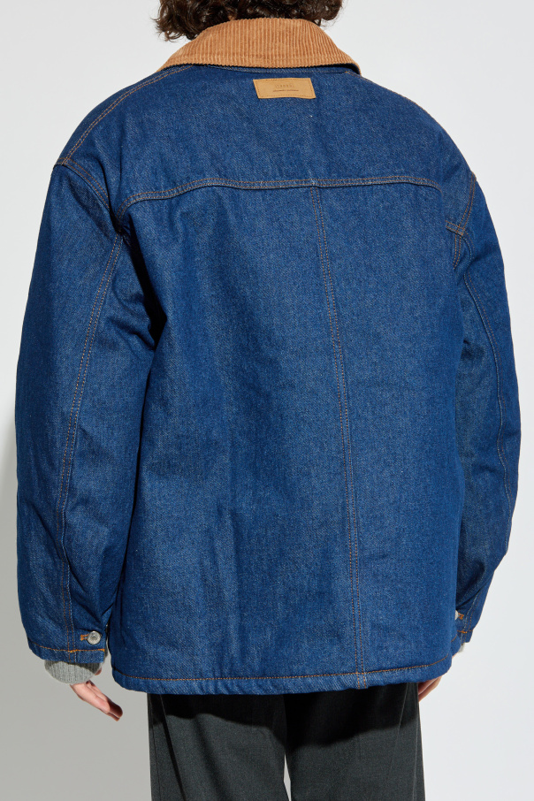 Ami Alexandre Mattiussi Insulated jacket with corduroy collar