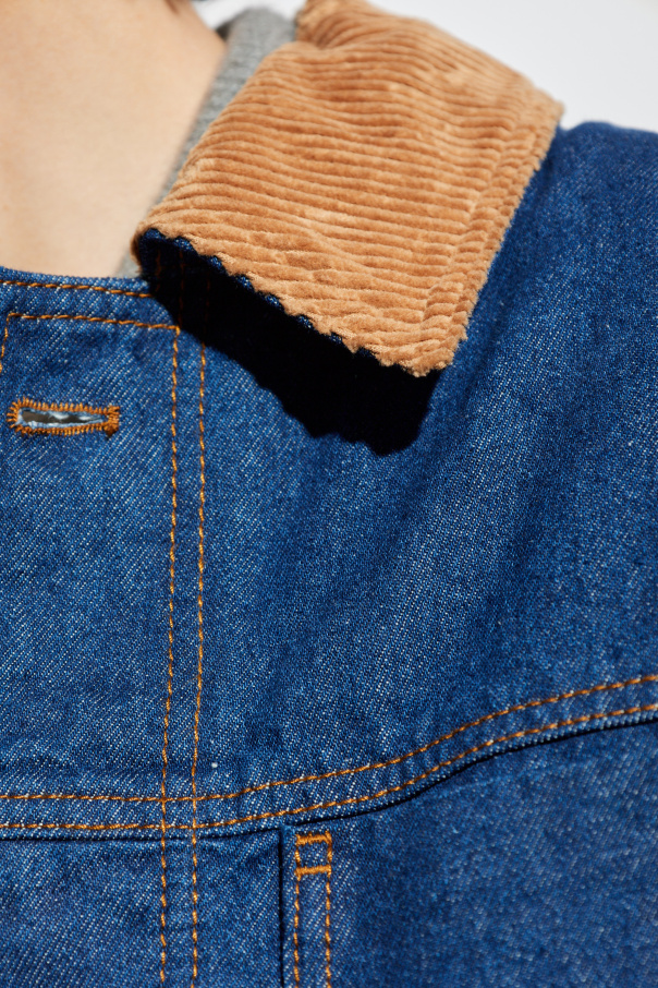 Ami Alexandre Mattiussi Insulated jacket with corduroy collar