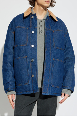Ami Alexandre Mattiussi Insulated jacket with corduroy collar