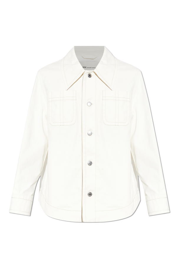 Denim jacket with pockets od Ami Alexandre Mattiussi