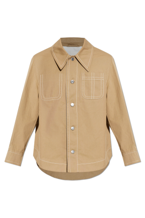 Casaco de ganga com bolsos