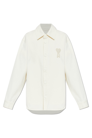 Camisa vaquera con parche de logo