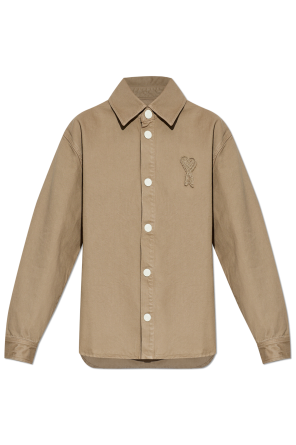 Denim jacket with patch