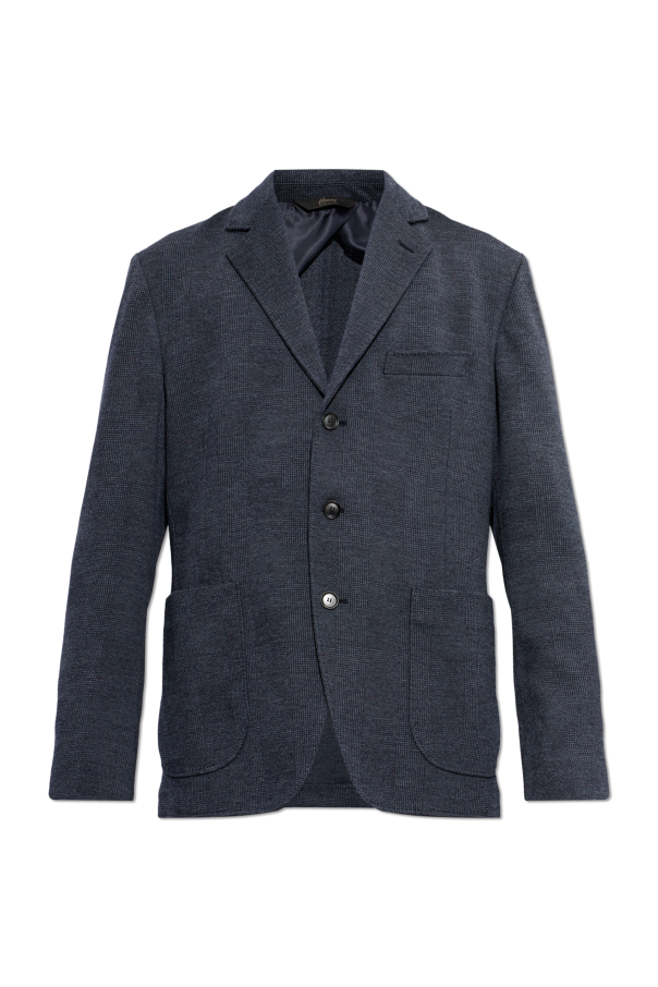 Wool blazer with notch lapels od Brioni