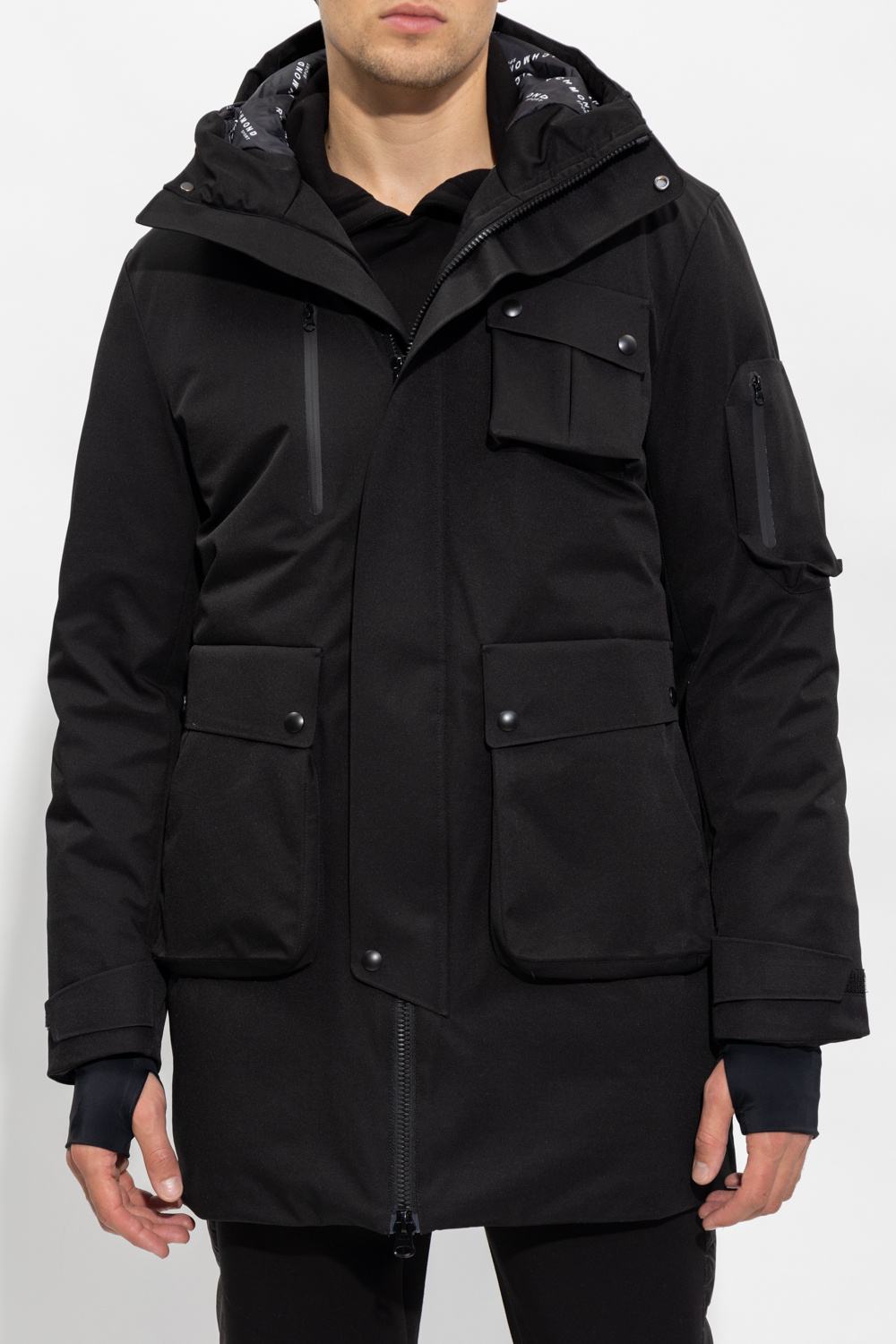 John Richmond Hooded down jacket