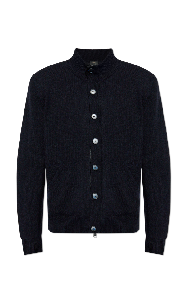 Brioni Cardigan with stand-up collar