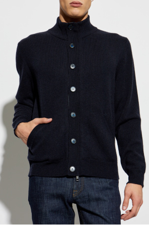 Brioni Cardigan with stand-up collar